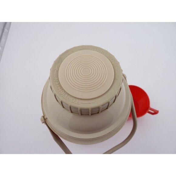 Vintage 1974 King-Seeley Thermos #2410 Red Orange Metal USA Large Tall Hot Cold - Picture 9 of 11